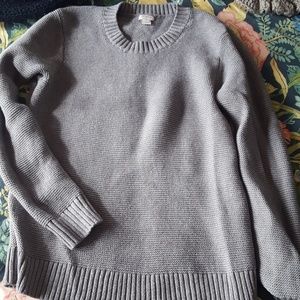 J. Crew Gray Crewneck Sweater
